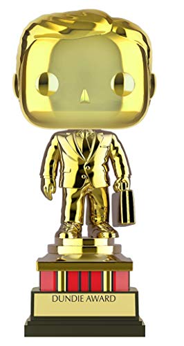 Funko Pop! TV: The Office - Customizable Chrome Dundie Award, Amazon Exclusive Collectible Vinyl Figure (52077)