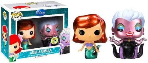 Disney Funko POP 2013 SDCC San Diego Comic-Con Exclusive Vinyl Figure Set Ariel & Ursula [Metallic]