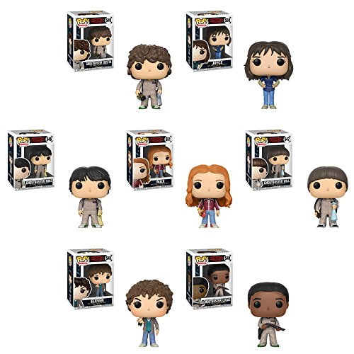 Pop! TV: Stranger Things Eleven, Joyce, Ghostbuster Dustin, Mike Ghostbuster, Ghostbuster Lucas, Ghostbuster Will, and Max! Set of 7