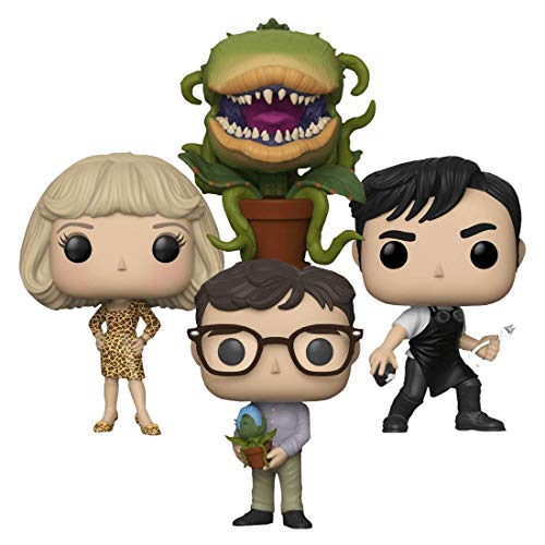 Funko Little Shop of Horrors 3.75" Pop Figure 4pc Bundle with Seymour Krelborn, Orin Scivello DDS, Audrey Fulquad & Audrey II P
