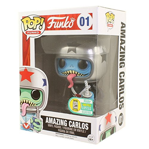 2016 SDCC Funko Pop! Spastik Plastik Amazing Carlos (Black - 480pc LE)