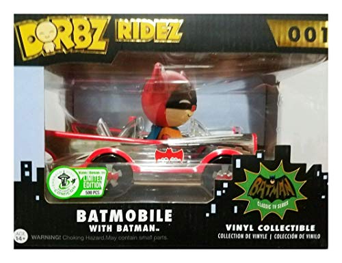 Funko Dorbz Ridez - Batmobile with Batman (Chrome) #001 - 2016 ECCC Exclusive Limited Edition of 500
