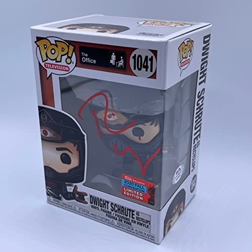 The Office Rainn Wilson Autographed (Dwight Schrute as Recyclops v3 Funko Pop #1041) PSA Witness Certified
