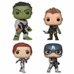 Funko Marvel: Pop! Avengers Endgame Collectors Set 1 - Hulk, Hawkeye, Captain America, Black Widow