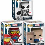 Funko Pop! Marvel Spider-Man Set of 3 Exclusive Vinyl Figures Bundle - Future Foundation, Octo-Spidey, and Bombastic Bag-Man