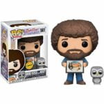 Funko Bob Ross & Hoot (Chase Edition) POP! TV x The Joy of Painting Vinyl Figure + 1 American TV Themed Trading Card Bundle [#561]