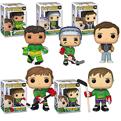 Funko Pop! Movies: The Mighty Ducks Collectible Vinyl Figures, 3.75" (Set of 5)