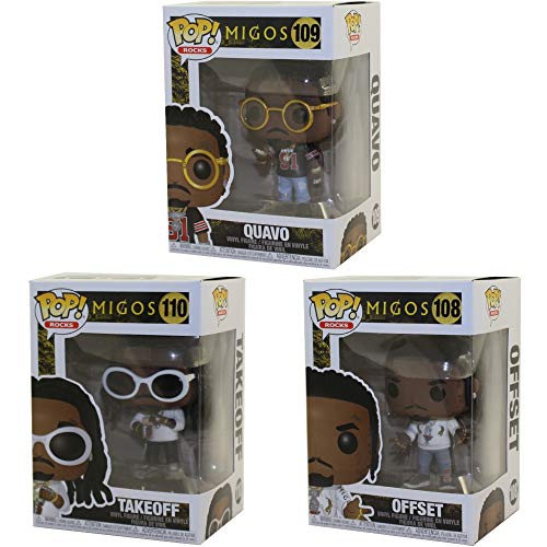 Funko Pop! Rocks: Migos Collectible Vinyl Figures, 3.75" (Set of 3)