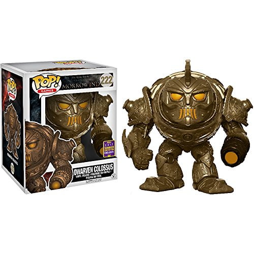 Funko Dwarven Colossus (2017 Summer Con Exclusive) Deluxe POP! Games x The Elder Scrolls Online - Morrowind Vinyl Figure + 1 Video Games Themed Trading Card Bundle (14333)
