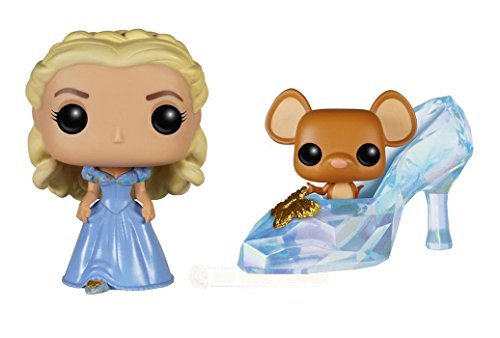 2015 Cinderella Live Action Movie Pop Figure Bundle with Gus Gus and Cinderella by Funko
