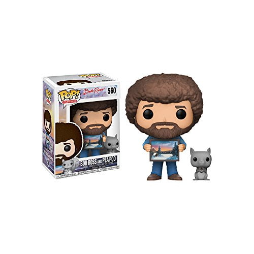 Funko Pop Television Bob Ross and Pea Pod Joy of Painting Vinyl Figure