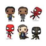 Funko Pop! Spider-Man No Way Home - Set of 6 - Black and Gold Spider-Man, Doctor Strange, Spider-Man Integrated Suit, Spider-Man Upgraded Suit, MJ and Ned Funko Pop! Spider-Man No Way Home - Set of 6 - Black and Gold Spider-Man, Doctor Strange, Spider-Man Integrated Suit, Spider-Man Upgraded Suit, MJ and Ned