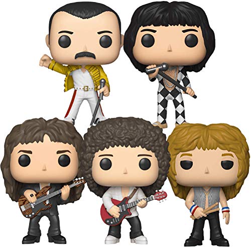 Funko Pop! Rocks: Queen Collectible Vinyl Figures, 3.75" (Set of 5)