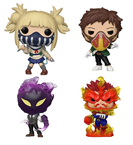 Funko Pop! Animation Bundle of 4: My Hero Academia (MHA) - Kurogiri, Endeavor, Himiko Toga and Kai Chisaki