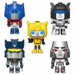 Funko Pop! Transformers Set of 5: Optimus Prime, Bumblebee, Megatron, Jazz and Soundwave