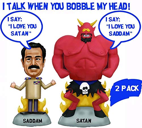 Talking Saddam and Satan Wacky Wobbler Set