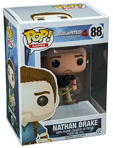 Funko Pop Uncharted 4 Nathan Drake Wearing Naughty Dog Shirt Exclusive Vinyl Figure