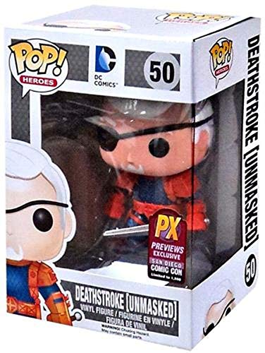 Funko Pop Dc Comics Unmasked Deathstroke Vinyl Figure  Exclusive
