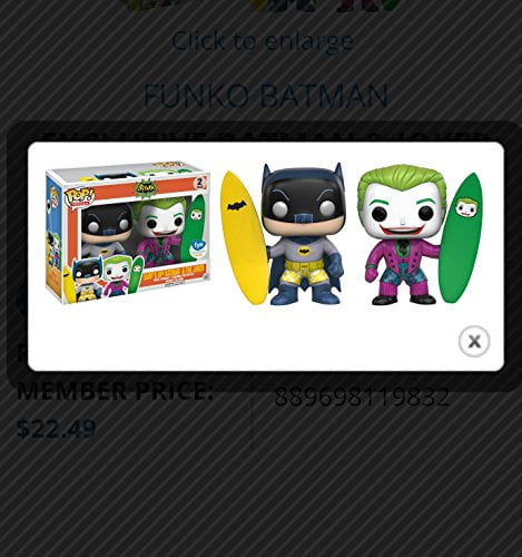 Funko Pop Batman & Joker Surfs Up 2 Pack 11983 - FYE Exclusive