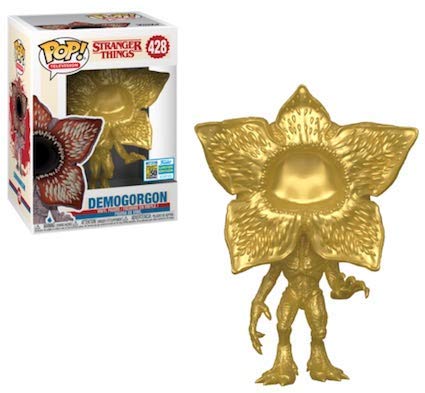 Funko Gold Upside Stranger Things Figure TV Series Exclusive Pop! #428 Demogorgon Character Summer Convention Limited Edition