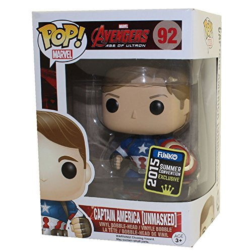 Unmasked Captain America Funko PoP! 2015 Convention Exclusive