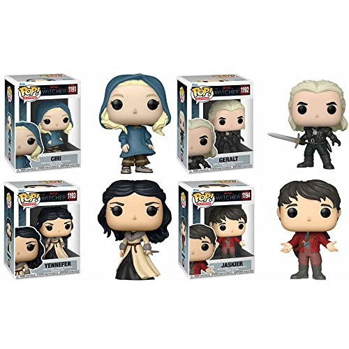 Funko Pop! Television: The Witcher Collectible Vinyl Figures, 3.75" (Set of 4)