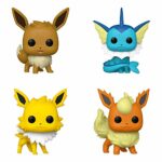 Funko Games: POP! Pokemon Collectors Set 1 - Eevee, Vaporeon, Jolteon, Flareon, 3.75 inches