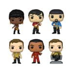 Funko Pop! Star Trek Set of 6: Captain Kirk in Chair, Khan, Spock (Mirror Mirror), Sulu (Mirror Mirror), Uhura (Mirror Mirror) and Kirk (Mirror Mirror)