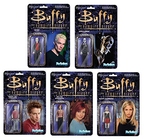 Buffy The Vampire Slayer 3 3/4" Figure Set: Buffy, Willow, Oz, Spike, Gentleman