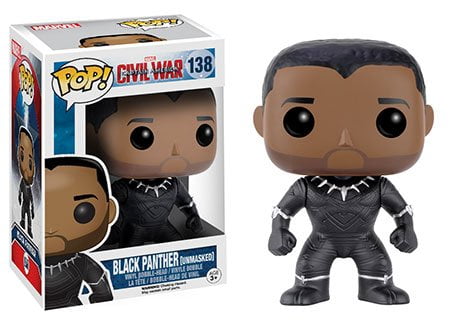Funko POP! Marvel: Captain America Civil War #138 - Black Panther Unmasked (Walgreens Exclusive)