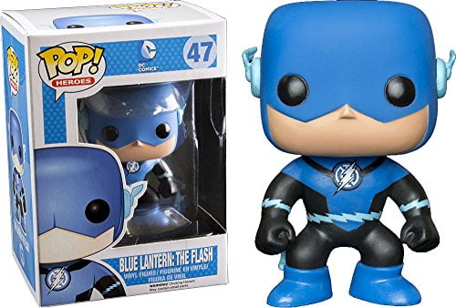 Funko - Figurine DC Comics - Blue Lantern Flash Exclu Pop 10cm - 0849803037468