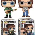 Lennon Rocks Figure Pop! NYC Bundled with Exclusive New York City + John in Military Jacket 2 Items