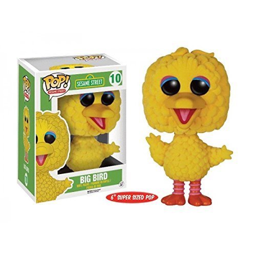 Funko Pop Sesame Street Big Bird Flocked Exclusive Oversize Vinyl Figure by FunKo