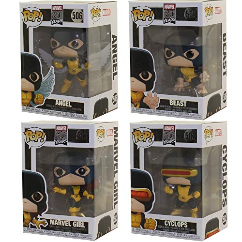 Funko Pop! Marvel: 80th Anniversary - X-Men First Appearance Collectible Vinyl Figures, 3.75" (Set of 4)