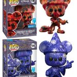 Fire Magic Mickey Mouse Artist Firefighter Exclusive Figure Bundled with Sorcerer Star Art Mickey in Plastic Protective Case 2 Items