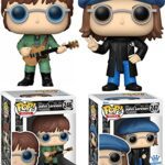 Fab Lennon Rocks Figure Pop! Bundled with Exclusive Peace Glasses + Guitar John in Military Jacket 2 Items