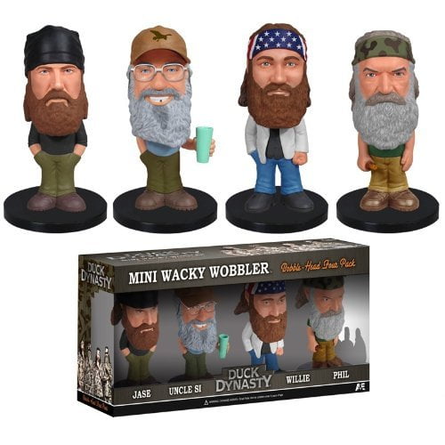 Funko Duck Dynasty 2.5" Mini 4pc WOBBLER Set with Jase - Uncle Si - Willie & Phil