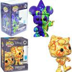 Boy Magic Mickey Mouse Artist Figure Bundled with Vault Exclusive Pinocchio + Sorcerer Paint Art Mickey in Plastic Protective Case 2 Items