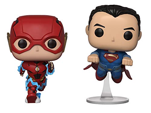 Funko Pop! DC Justice League Flash and Superman Racing Fall Convention 2 Pack Exclusive Figure
