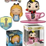 D Key Disney Pop! Alice in Wonderland Tea Party Bundled with Deluxe Queen of Hearts Disneyland Exclusive Cup Attraction Figure + Alice Dorbz + Mini Pin Chesire Cat Anniversary Design 3 Items D Key Disney Pop! Alice in Wonderland Tea Party Bundled with Deluxe Queen of Hearts Disneyland Exclusive Cup Attraction Figure + Alice Dorbz + Mini Pin Chesire Cat Anniversary Design 3 Items
