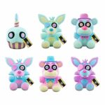Funko FNAF Spring Pastel Colorway Plush Set of 5 - Cupcake, Foxy, Freddy Blue and Freddy Pink, Foxy Blue and Foxy Purple Funko FNAF Spring Pastel Colorway Plush Set of 5 - Cupcake, Foxy, Freddy Blue and Freddy Pink, Foxy Blue and Foxy Purple