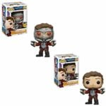 Funko POP! Marvel Guardians of the Galaxy Vol 2: Star-Lord LIMITED EDITION CHASE and Star-Lord NON CHASE Toy Action Figures - 2 POP BUNDLE Funko POP! Marvel Guardians of the Galaxy Vol 2: Star-Lord LIMITED EDITION CHASE and Star-Lord NON CHASE Toy Action Figures - 2 POP BUNDLE