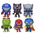 Funko Pop! Marvel: Avengers Mech Strike Collectible Vinyl Figures, 3.75" (Set of 6)