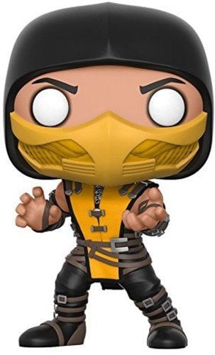 Funko Pop Games: Mortal Kombat-Scorpion Collectible Vinyl Figure,Multi-colored,3.75 inches