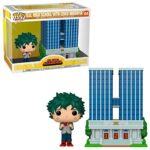 Funko Pop! Town: My Hero Academia - U.A. High School with Deku in Uniform, Multicolor Funko Pop! Town: My Hero Academia - U.A. High School with Deku in Uniform, Multicolor