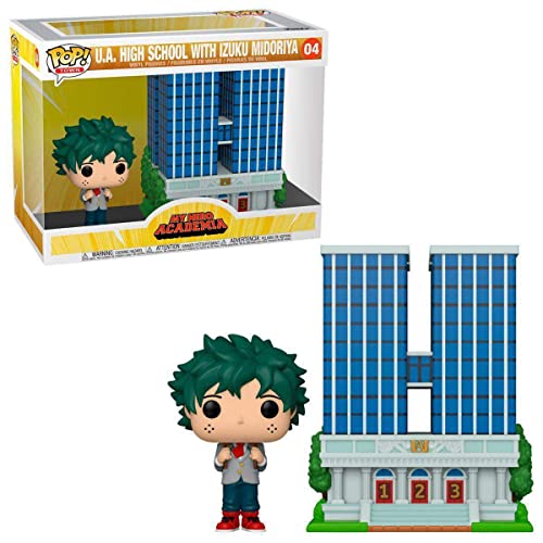 Funko Pop! Town: My Hero Academia - U.A. High School with Deku in Uniform, Multicolor