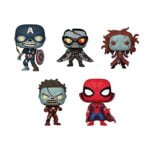 Funko Pop! What If … S2 Set of 5 - Zombie Captain America, Zombie Falcon, Zombie Scarlet Witch, Zombie Iron Man and Zombie Hunter Spidy Funko Pop! What If … S2 Set of 5 - Zombie Captain America, Zombie Falcon, Zombie Scarlet Witch, Zombie Iron Man and Zombie Hunter Spidy