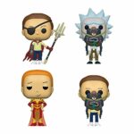 Funko Pop! TV Rick and Morty Set of 4: Evil Morty, Morty w/Glorzo, Queen Summer and Rick w/Glorzo