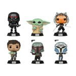 Funko Pop! The Mandalorian Set of 6 - Bo-Katan, Boba Fett, Mando Holding Child, Ashoka w/Sabers, The Child w/Cookie and Dark Trooper Funko Pop! The Mandalorian Set of 6 - Bo-Katan, Boba Fett, Mando Holding Child, Ashoka w/Sabers, The Child w/Cookie and Dark Trooper