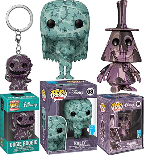 The Scariest of The Nightmare Before Christmas Funko Pop! Disney Art Series Thorn Sally + Mayor & Oogie Boogie